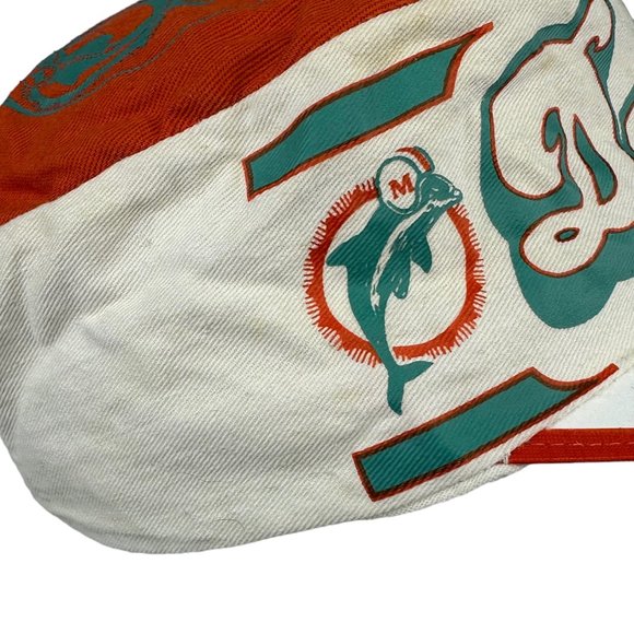 Vintage Miami Dolphins Painters Cap NFL Football Flat Top Baseball size M/L USA - Picture 9 of 16